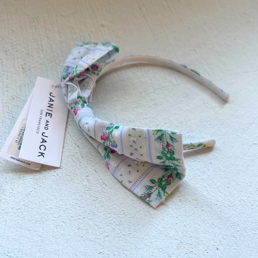 Janie and Jack Floral Bow Headband